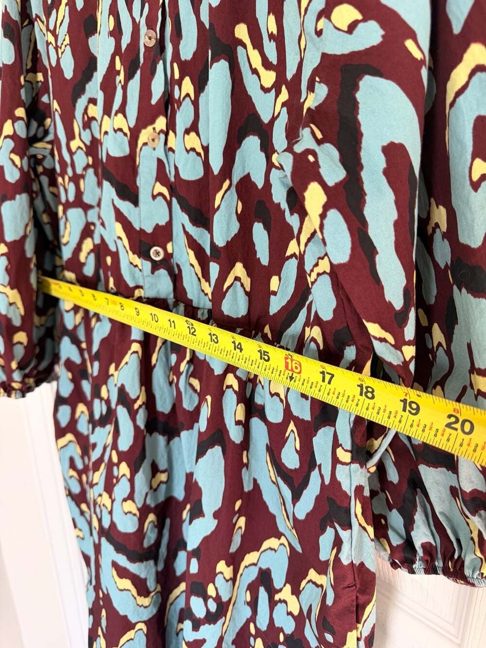 BOGO Maeve Anthropologie The Bettina Tiered Midi Shirt Dress in Abstract Leopard - Picture 10 of 11